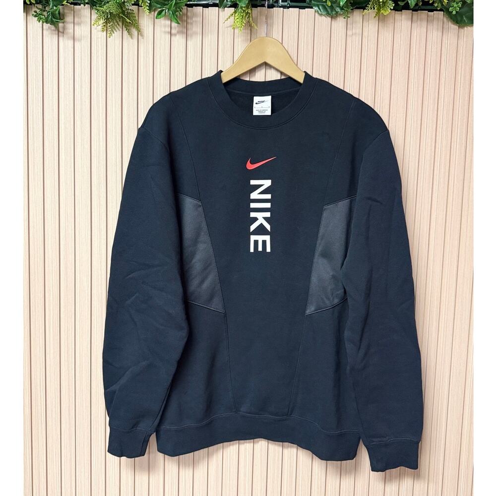 Nike Sportswear Hybrid Fleece Crew Sweatshirt Men's Size M DV2329-010